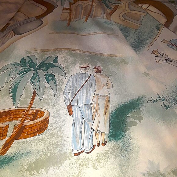 Collector's vintage Ralph Lauren silk skirt "roaring 20's print--MUST SEE - Picture 9 of 13